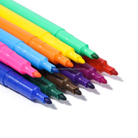 Lot de Marqueurs Textiles à Pointe Fine Personnalisables en Gros pour Usine, Encre à Base d'Eau Non Toxique, Imperméable, 12 Couleurs, 1mm, Permanent