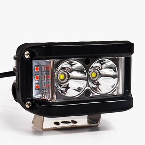 Luz Estroboscópica de 4 Pulgadas y 38W para Motocicleta, Foco LED de Advertencia para Conducción y Niebla, Accesorios de Iluminación LED Tricolor Blanco, <span class=keywords><strong>Azul</strong></span> y Rojo - Product Image 3