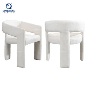 ชุดเก้าอี้รับประทานอาหารแบบนอร์ดิกเฟอร์นิเจอร์หรูหราทันสมัยหุ้มเบาะเก้าอี้ห้องรับประทานอาหารทำจากเหล็กกำมะหยี่หลังสูงสำหรับร้านอาหาร - Product Image 1