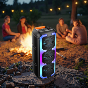 Fabrikant levert draagbare speaker met USB, TF-kaart, kleurrijke RGB-sfeerverlichting, ingebouwde microfoon, <span class=keywords><strong>FM</strong></span>-<span class=keywords><strong>radio</strong></span>, <span class=keywords><strong>karaoke</strong></span>, 5-10W - Product Image 2