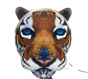 Aufblasbare Gebäude-Dekoration Werbung riesiger aufblasbarer Tigerkopf Tier