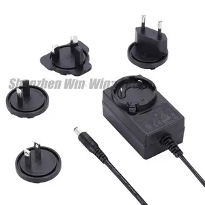 12v 1.25a Ac Dc Adapter Black/white/customized Detachable Plug Power Adapter