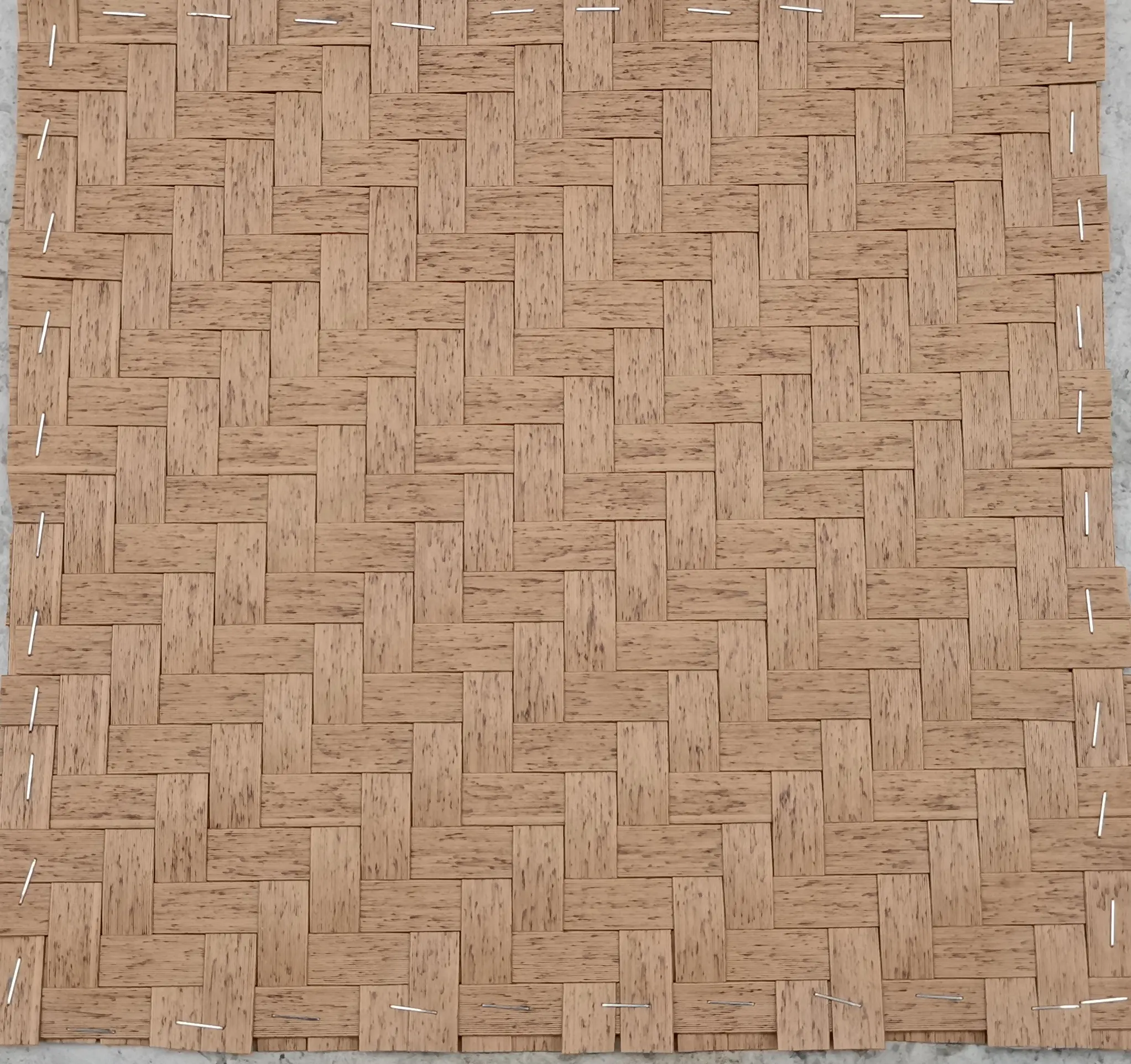 UV-beständige künstliche Bambus-Synthetische Gewebepaneele Outdoor-Anwendung Kunststoff-Strickgewebe-Matte für Deckendekoration