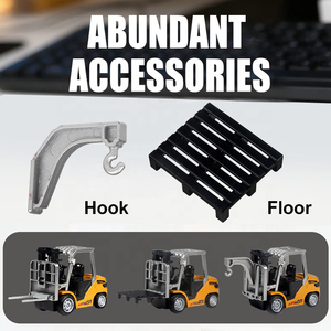 AiJH Modellini RC 1:64 di Carrelli Elevatori, Camion <span class=keywords><strong>Ribaltabile</strong></span> in Miniatura in Lega, Giocattoli Telecomandati per Costruzioni - Product Image 3