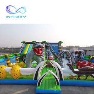 Offre Spéciale conception de <span class=keywords><strong>dinosaure</strong></span> <span class=keywords><strong>gonflable</strong></span> funcity <span class=keywords><strong>gonflable</strong></span> videur sautant aire de jeux rebondissant <span class=keywords><strong>château</strong></span> combo avec toboggans pour les enfants - Product Image 5