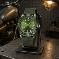 Montre-bracelet classique pour homme à quartz, boîtier en alliage, bracelet en nylon tressé, style tendance, montre pour homme