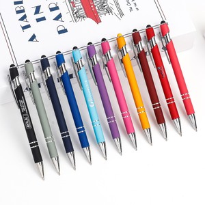 Livraison rapide, logo personnalisé, stylo à bille multifonctionnel 2-en-1 avec corps en aluminium (stylo Meiji), stylo à bille avec colle pulvérisée - Product Image 2