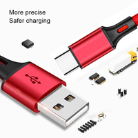 Cable de carga USB rápido 3 en 1 DE DATOS duraderos Cable de cargador universal multifunción para teléfono móvil/tipo C/Android