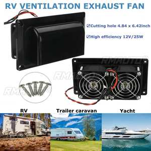 Ventilateur d'évacuation latéral 12V 25W pour camping-car, caravane, accessoires automobiles, style de voiture, camping - Product Image 4