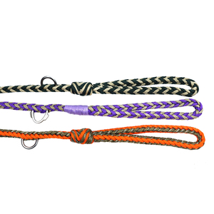 2024 nuevo estilo de lujo de nailon trenzado <span class=keywords><strong>Paracord</strong></span> correa de cuerda para perros resistente manos libres correa para perros arnés de entrenamiento para perros - Product Image 6