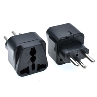 Adaptateur de voyage OEM universel avec prise de terre de type J, sortie CA, en ABS et cuivre, modèle WD-11A
