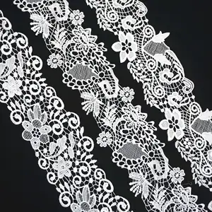 Wholesale 100% Cotton Crochet Lace Trimming 2CM Black White Natural