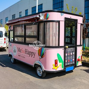 Chariot de cuisine mobile en acier inoxydable avec van à glaces et à snacks pour les mariages, les fêtes et les services de restauration en plein air - Product Image 2