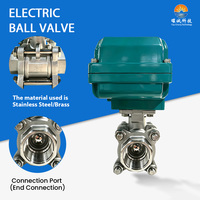 Vanne à boisseau sphérique électrique proportionnelle filetée DN15-DN50 PN16/25 AC220V 4-20mA pour système d'irrigation agricole en serre