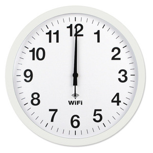 Smart Network Automatic Time Synchronization WiFi Wall <strong>Clock</strong> Metal Quartz <strong>Clock</strong> - Product Image 1
