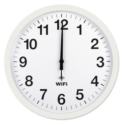 Smart Network Automatic Time Synchronization WiFi Wall Clock Metal Quartz Clock