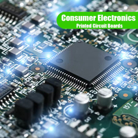 Circuito Impreso Personalizado FR-4 (PCB) y Ensamblaje de PCBA para Electrónica de Consumo con Acabado de Superficie HASL, MOQ 1 Pieza