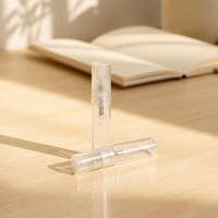 Flacon pulvérisateur miniature en verre transparent de 1 ml, 2 ml, 3 ml, 5 ml, vaporisateur à fine brume, rechargeable, flacon d'échantillon de parfum pour huile essentielle, tonique