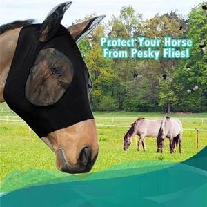 قناع ذباب ناعم يسمح بالتهوية مع حماية للأذنين, معدات العناية بالخيل - Product Image 4