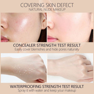 Kalıcı nemlendirici Vegan krem ve sıvı fondöten su geçirmez mat yastık cilt tonu kapatıcı - Product Image 6