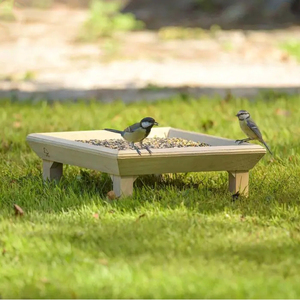 FSC Audited Outdoor <strong>Wild</strong> <strong>Bird</strong> House and Feeder, Wooden <strong>Bird</strong> Feeder on Grassland - Product Image 3