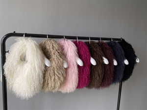 Di alta qualità soffice elegante borsa da festa pelosa <span class=keywords><strong>pelliccia</strong></span> di <span class=keywords><strong>agnello</strong></span> naturale Tote borsa all'ingrosso personalizzato vera <span class=keywords><strong>pelliccia</strong></span> mongolia borse per le donne - Product Image 6