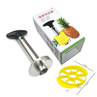 Vente directe usine : Populaire Extracteur de noyau d'ananas manuel en acier inoxydable, Éplucheur, Coupe-noyau et Séparateur de fruits