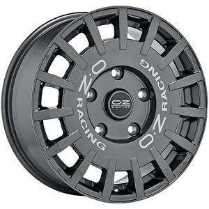 Cerchi in Lega Rally Racing 7X17 4x100 et 45ตัวอักษรสีเงินกราไฟท์เข้ม - Product Image 1