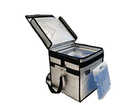 Boîte isotherme médicale pliable en cuir professionnelle avec emballage VIP pour l'expédition de médicaments