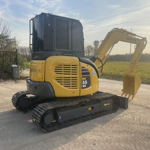 Mini-excavatrice hydraulique d'occasion Komatsu PC55MR 5,5 tonnes, moteur diesel Cummins, pompe hydraulique, type chenilles, travaux de terrassement et de creusement - Product Image 3