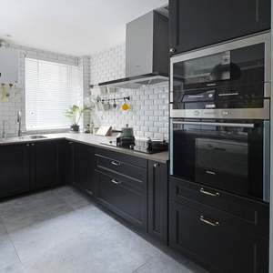 Modern Kitchen Furniture Italian Designs Sample Custom Luxury Veneer Kitchen Cabinet Islands Made in China - Product Image 4