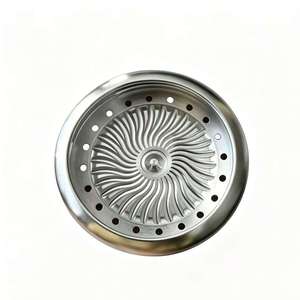 Aluminum Shisha Charcoal Holder Round Hookah Coal <b>Tray</b> <b>Mirror</b> Finish Luxury Smoking Accessory for Bar Travel - Product Image 1