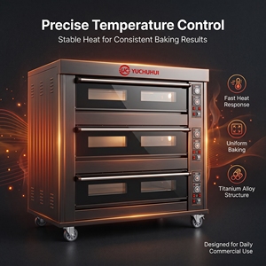 Horno de Convección Eléctrico Industrial Profesional de Alta Resistencia para Panadería, Máquina para Hornear Pan, <span class=keywords><strong>Pizza</strong></span>, Pasteles y Galletas para Restaurantes - Product Image 3