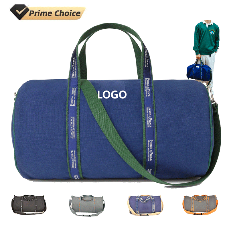 Waxed Canvas Duffle Bag Vintage Waterproof Unisex Travel Bag