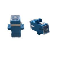 Adaptor Duplex SC/APC FTTH untuk Pelanggan, Coupler Serat Optik SM DX Low Loss untuk Transmisi Data