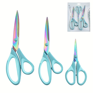 3-Piece Titanium Craft Scissors <b>Set</b>: Perfect for <b>Sewing</b>, Arts & School Projects - Product Image 1