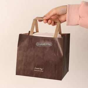 Bolsas de Papel Personalizadas para Alimentos, Bolsas de Papel para Compras con Asas para Comida Rápida, Pan, Galletas, Pasteles y Postres - Product Image 4