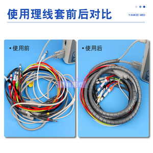 Funda espiral en T para protección de cables de monitor ECG, material plástico - Product Image 4