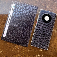 FONLYU 3D Timsah Desenli Dekoratif Çıkartmalar Cep Telefonu Film Kesme Makinesi Cep Telefonu Arka Kapak Koruyucu Cilt
