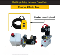Unité de groupe hydraulique électrique micro-hydraulique 12V 24V personnalisée par le fabricant pour équipement de manutention et petites machines hydrauliques
