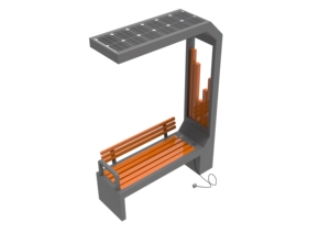 Banc étanche en acier à énergie solaire avec chargement USB Wifi pour l'utilisation <span class=keywords><strong>de</strong></span> la publicité extérieure dans les parcs <span class=keywords><strong>de</strong></span> <span class=keywords><strong>jardin</strong></span> ou les supermarchés - Product Image 3