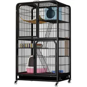 Cage en acier inoxydable pour chat, grande taille, accessoire d'extérieur, fil de fer, fabriqué en chine
