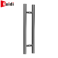 Poignées de porte en verre en acier inoxydable en forme de H modernes pour les portes de bureaux, d'hôtels et de salles de bain - Haute qualité