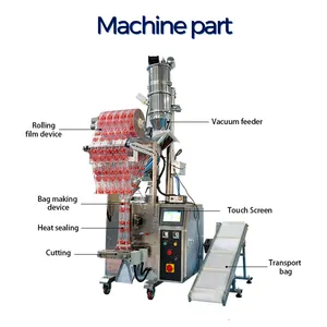 Yüksek doğruluk otomatik biber tozu baharat kılıfı dolum sızdırmaz ambalaj makineleri kuru baharat paketleme makinesi