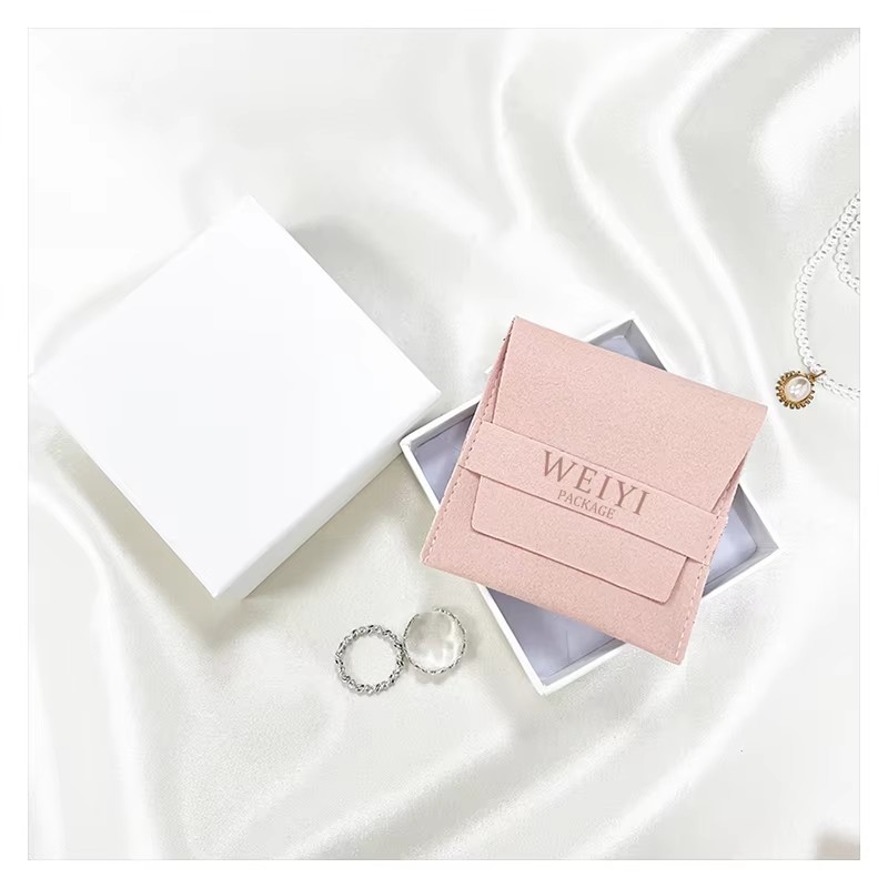 custom logo jewelry pouch