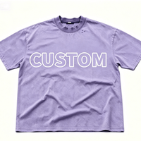 T-shirts décontractés pour hommes, coupe ample, 100 % coton épais 210 g/m², imprimés sérigraphiés, manches courtes, couleur unie – Nouvelle collection à succès