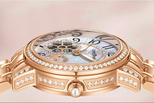 クォーツウォッチジュエリーダイヤモンドバタフライスチールストラップ - Product Image 4