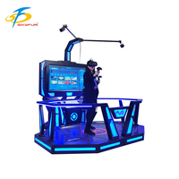 Machine de jeu vidéo de réalité virtuelle extérieure/intérieure avec matériau métallique de prise de vue à pièces pour centres commerciaux parcs d'attractions
