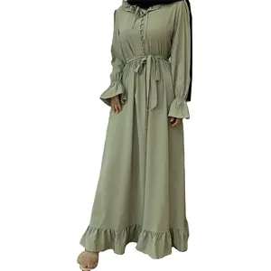 Bộ Sưu Tập Abaya Dubai Thiết Kế Mới Đầm Abaya Cho Bé Gái Hồi Giáo Quần Áo Đô Thị Hồi Giáo Hijab O'rash Dài