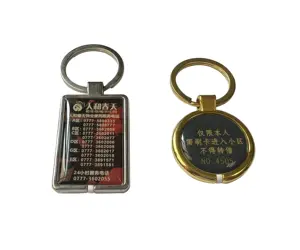 China Shenzhen Supplier RFID Epoxy Metal Access Control Card Metal Frame NFC Smart Epoxy Card Tags For Residential Property